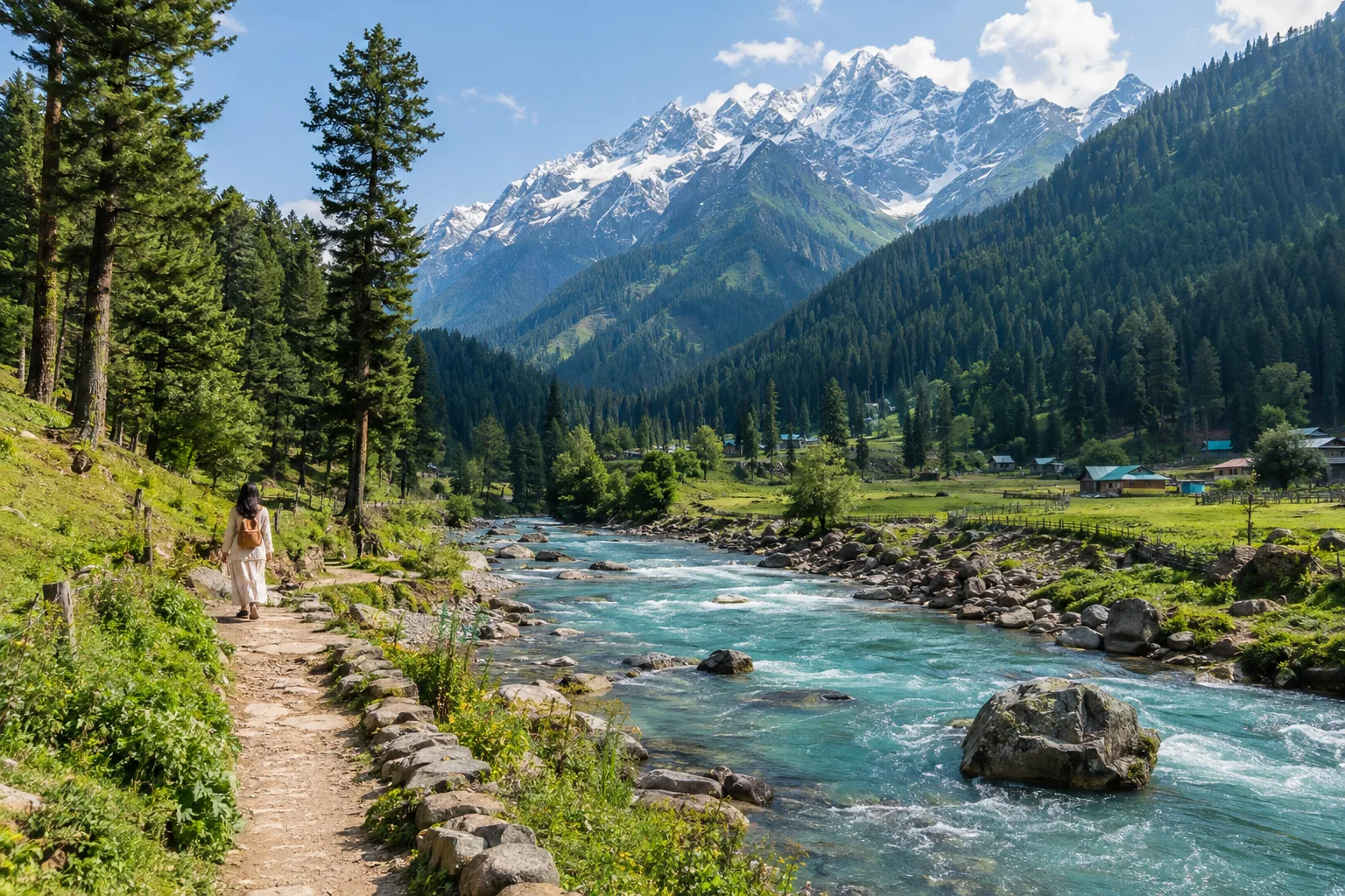 Pahalgam river and valley